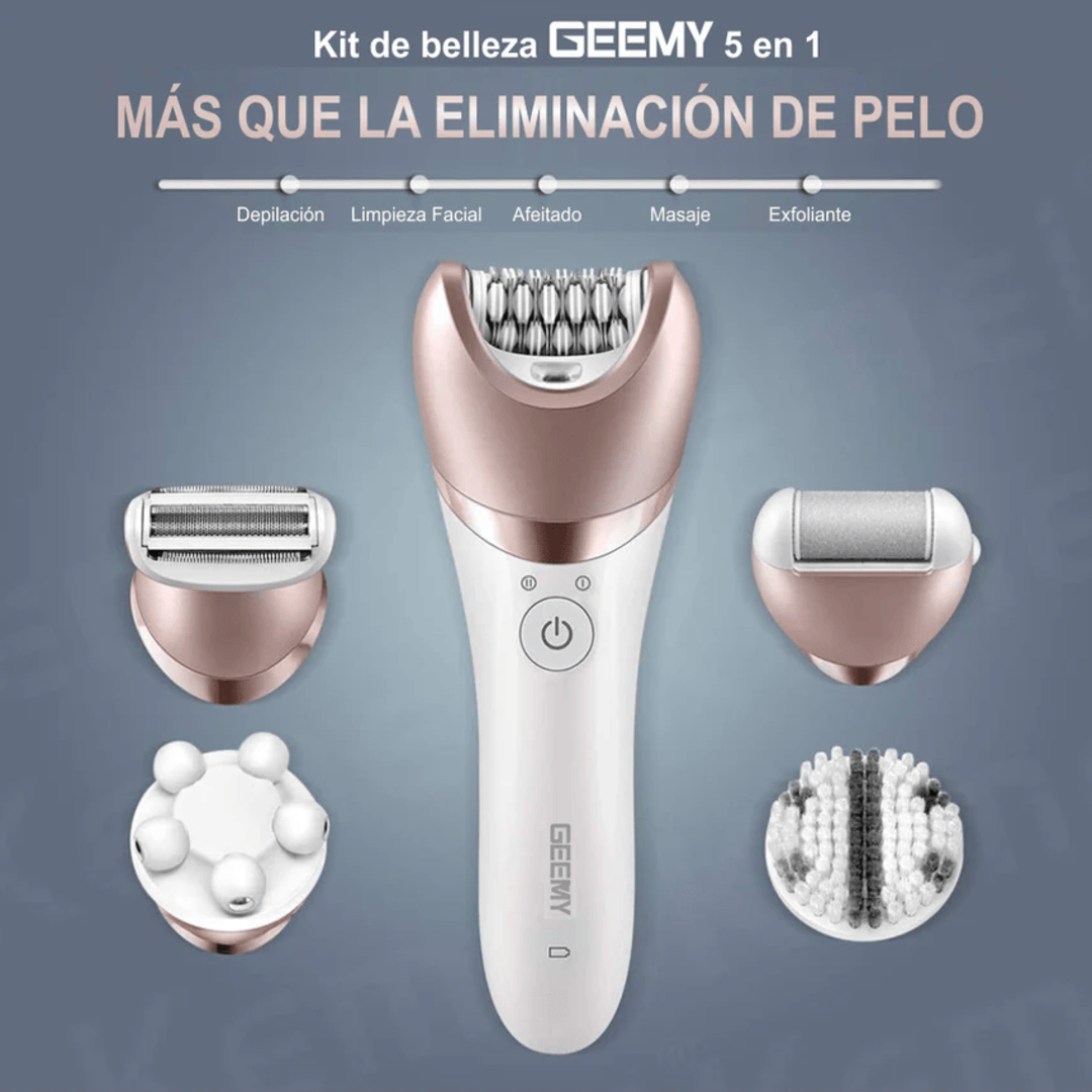 Geemy® Depiladora Recargable 5 en 1